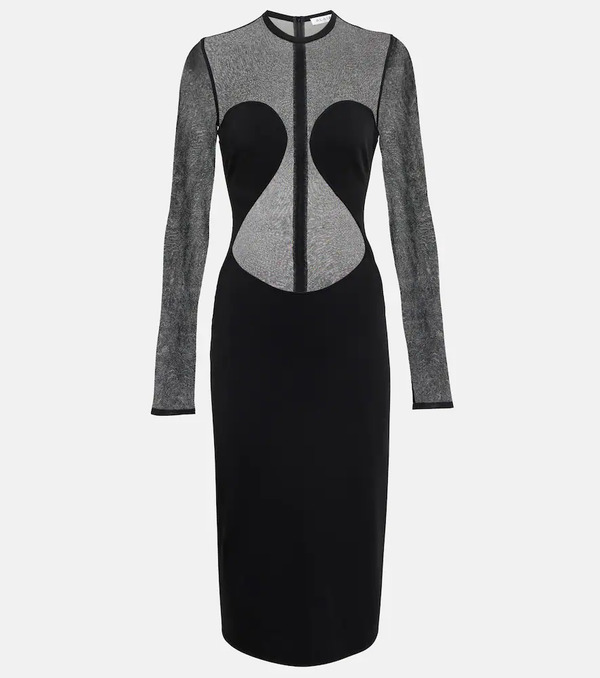  Alaia Alaia Semi-sheer Paneled Minidress 