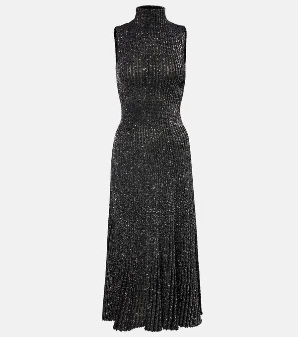  Alaia Alaia Sequined Midi Dress 