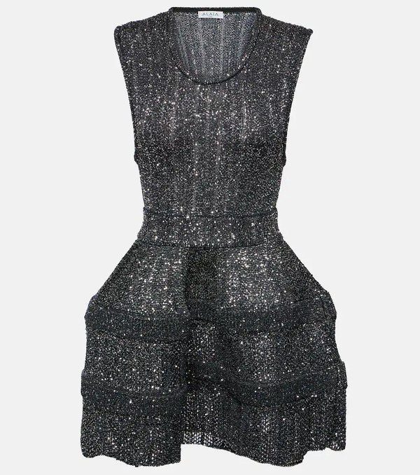  Alaia Alaia Sequined Minidress 