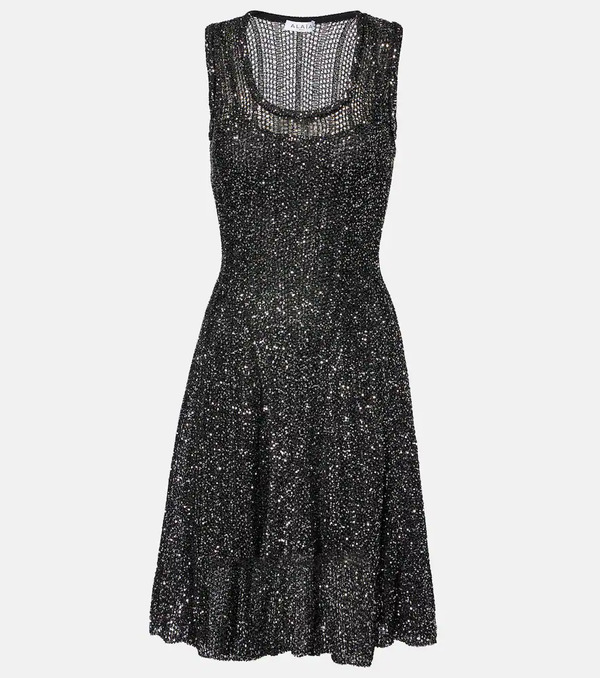  Alaia Alaia Sequined Minidress 
