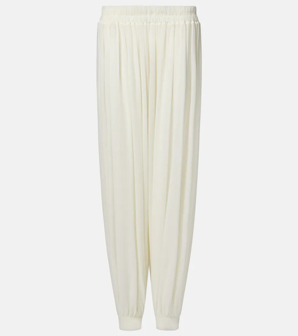  Alaia Alaia Silk-blend Wide-leg Pants 