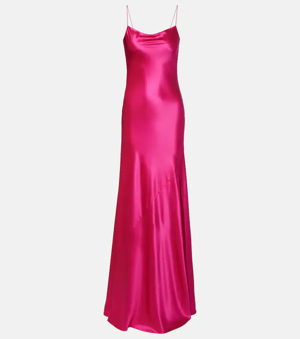 Alaia Alaia Silk Satin Gown 