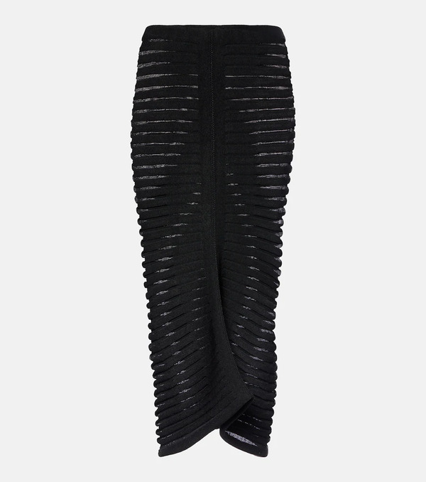  Alaia Alaia Skeleton Knitted Midi Skirt 