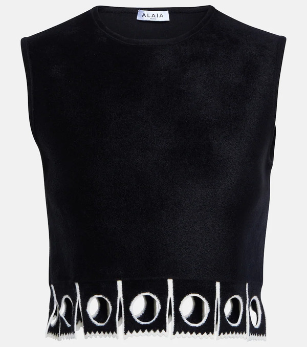  Alaia Alaia Sleeveless Cropped Top 
