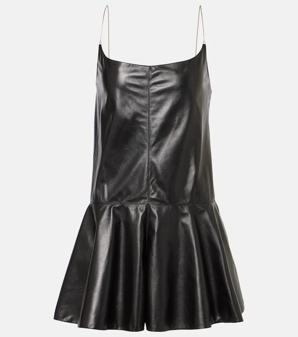  Alaia Alaia Slip Leather Romper 