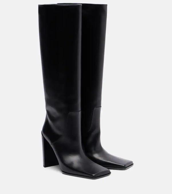  Alaia Alaia Square Leather Knee-high Boots 