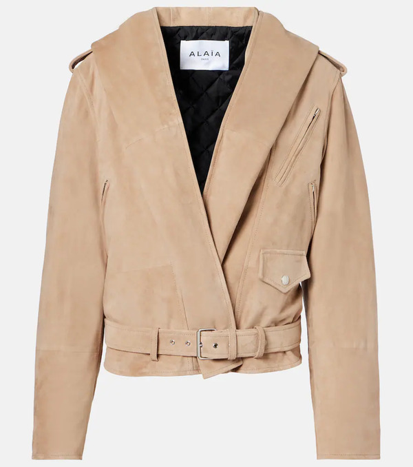  Alaia Alaia Suede Biker Jacket 