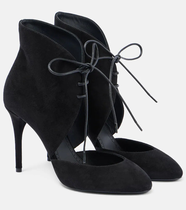  Alaia Alaia 90 Suede Lace-up Pumps 