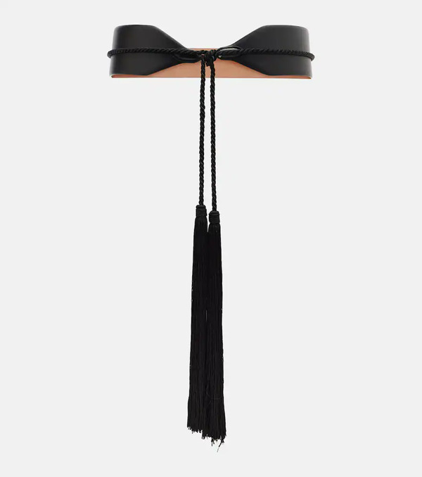  Alaia Alaia Tassel-trimmed Leather Belt 