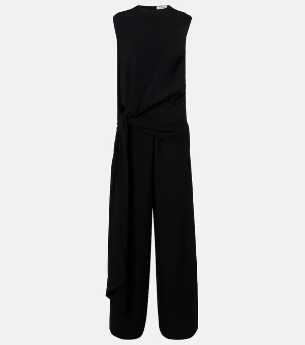  Alaia Alaia Tie Gathered Jersey Jumpsuit 