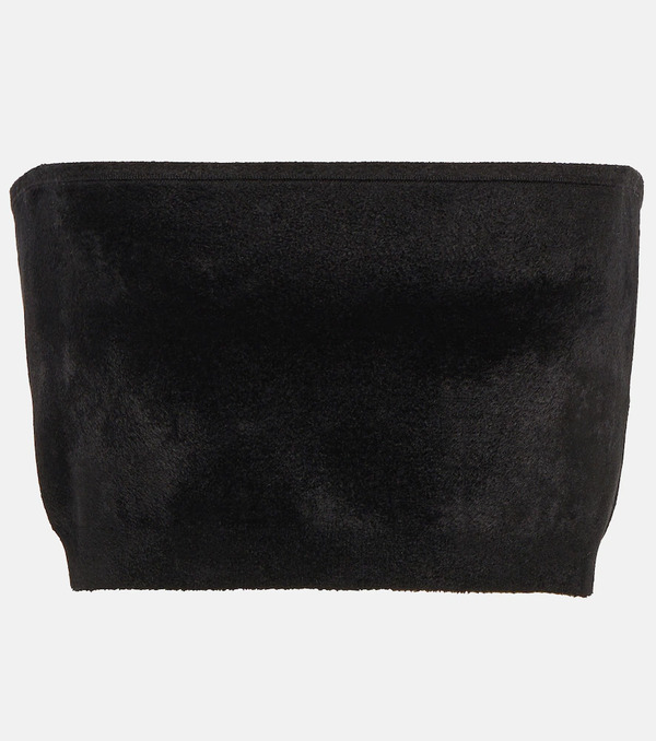  Alaia Alaia Velvet Bandeau Top 