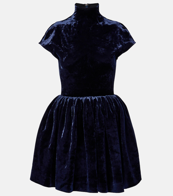  Alaia Alaia Velvet Minidress 