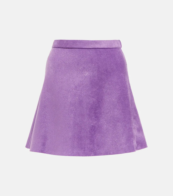  Alaia Alaia Velvet Miniskirt 