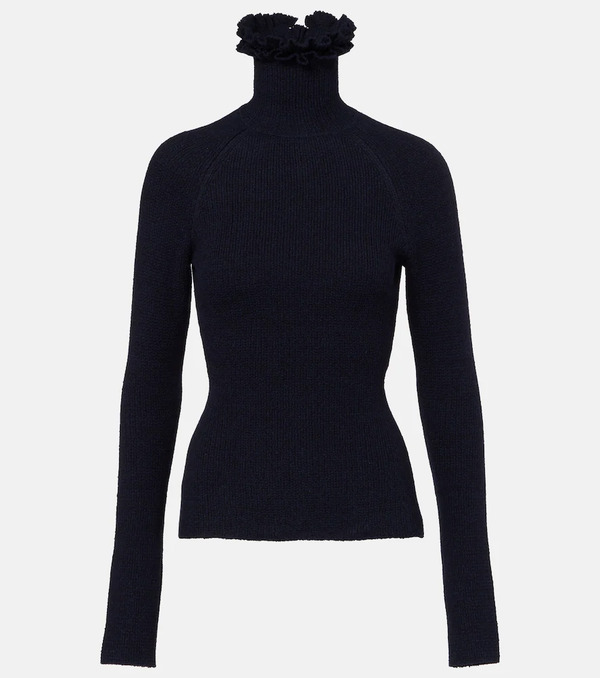  Alaia Alaia Wool And Silk-blend Turtleneck Sweater 