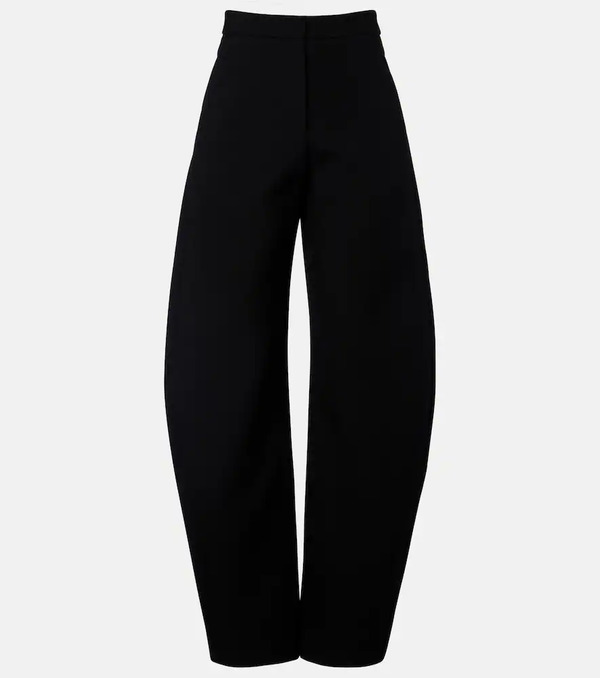  Alaia Alaia Wool-blend Barrel-leg Pants 