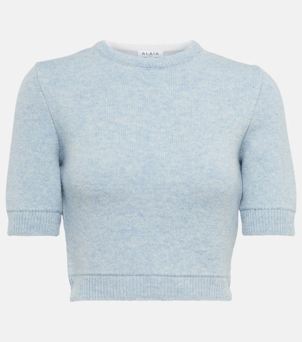  Alaia Alaia Wool Crop Sweater 