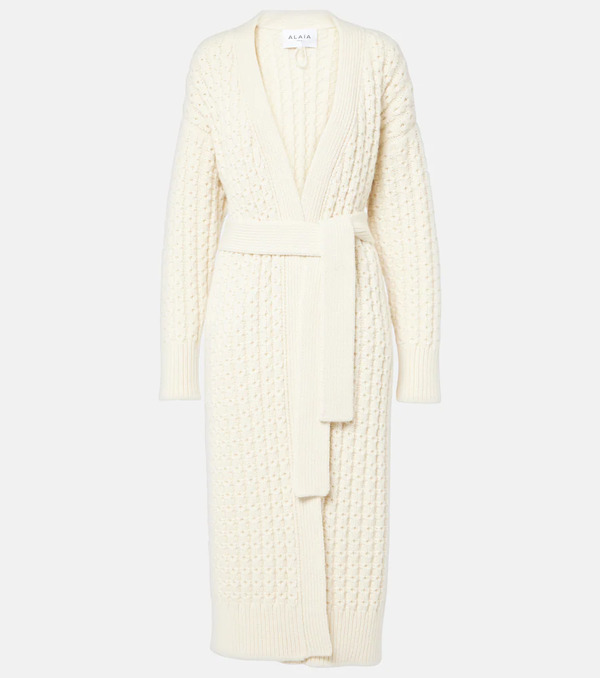  Alaia Alaia Wool Wrap Cardigan 