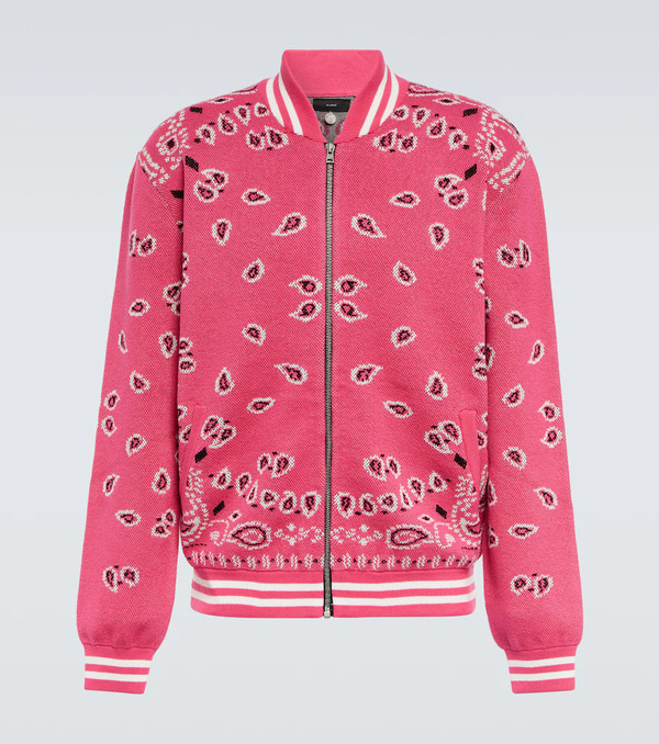  Alanui Alanui Bandana Jacquard Cotton Bomber Jacket 