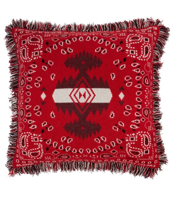  Alanui Alanui Bandana Jacquard Wool-blend Cushion 