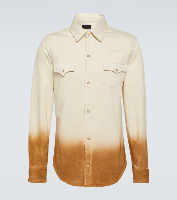  Alanui Alanui Bright Hues Printed Denim Shirt 