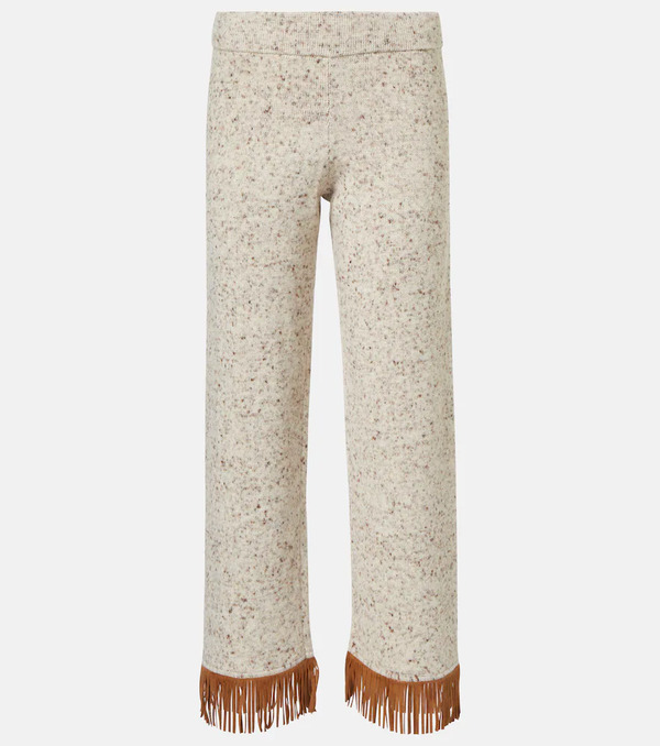  Alanui Alanui Dreamscape Fringed Wool-blend Pants 