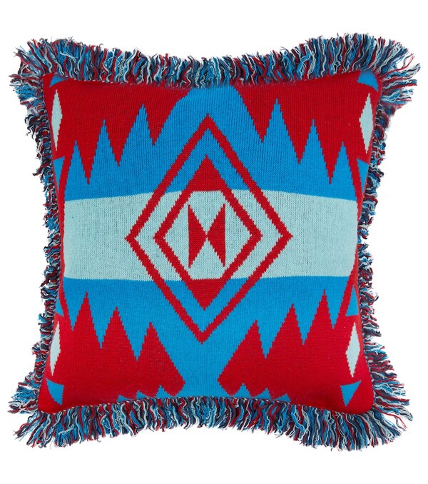  Alanui Alanui Icon Wool-blend Jacquard Cushion 