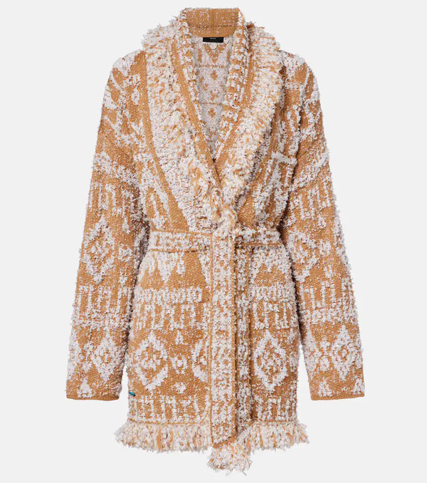  Alanui Alanui Send Beat Wool-blend Cardigan 