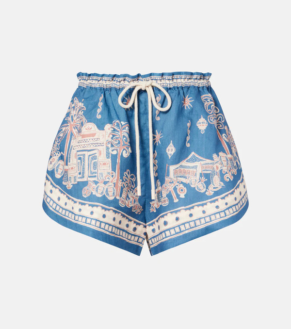  Alemais Alemais Acacia Printed Linen Bermuda Shorts 