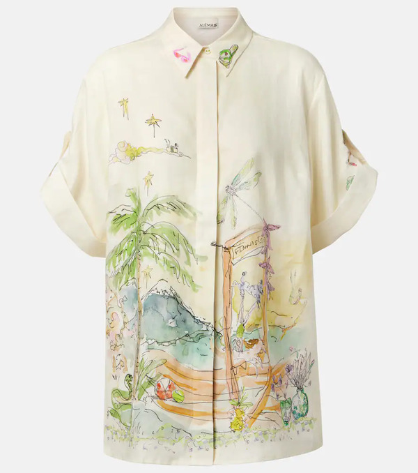  Alemais Alemais Anouk Printed Linen Shirt 