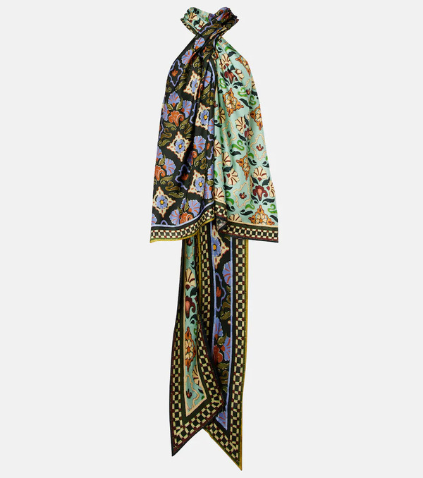 Alemais Alemais Cece Floral Silk Halterneck Top 