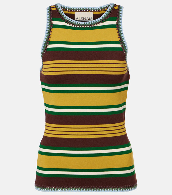  Alemais Alemais Clover Knitted Striped Tank Top 