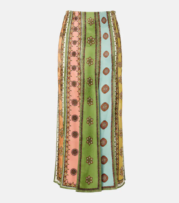  Alemais Alemais Contina Printed Jacquard Maxi Skirt 