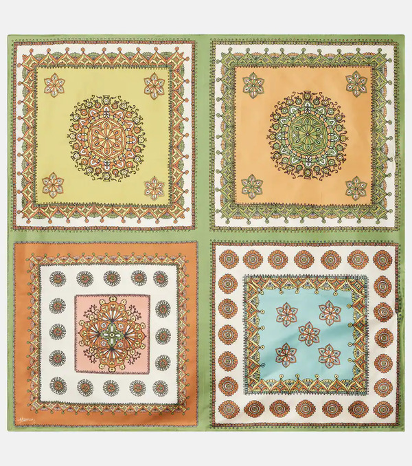  Alemais Alemais Contina Tiles Silk Scarf 