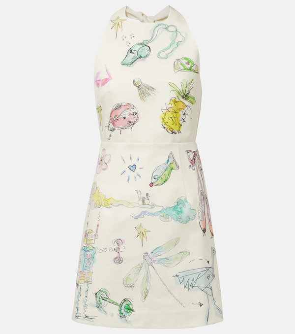  Alemais Alemais Court Printed Cotton Minidress 