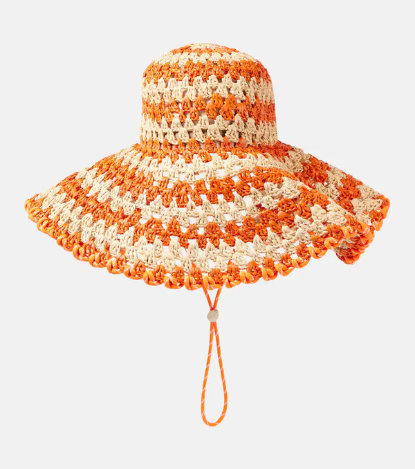  Alemais Alemais Flame Raffia Sun Hat 