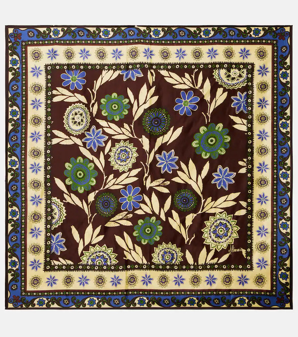  Alemais Alemais Floral Silk Satin Scarf 