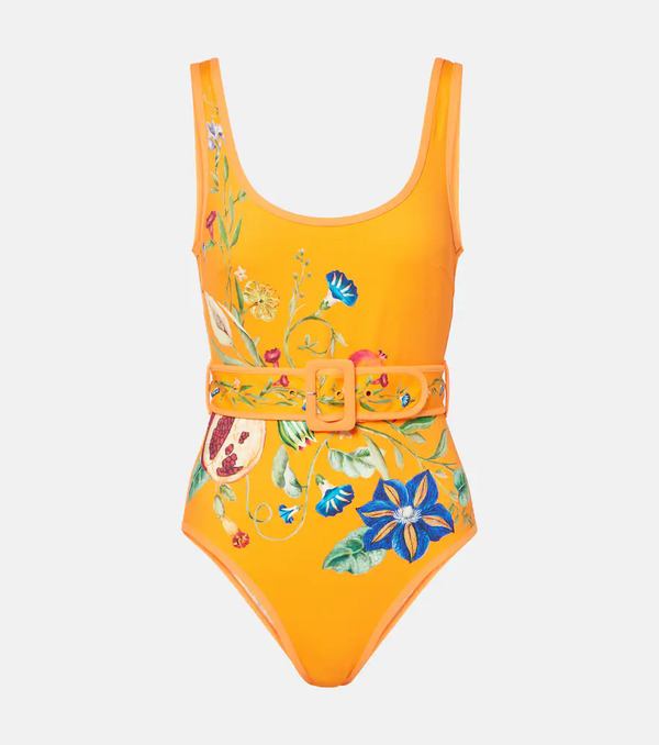 Alemais Alemais Flores Printed Belted Swimsuit 