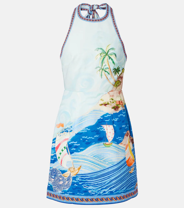  Alemais Alemais Island Printed Cotton Minidress 