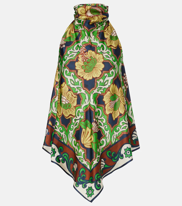  Alemais Alemais Liana Printed Silk Satin Top 