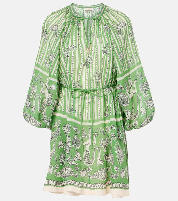  Alemais Alemais Lula Printed Linen Minidress 