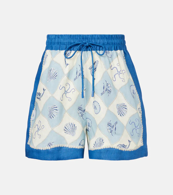  Alemais Alemais Pia Printed High-rise Shorts 