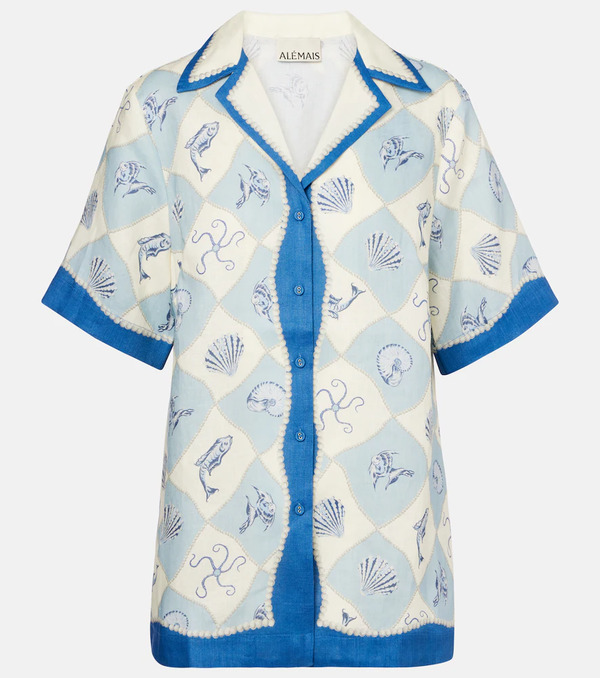  Alemais Alemais Pia Printed Linen Shirt 