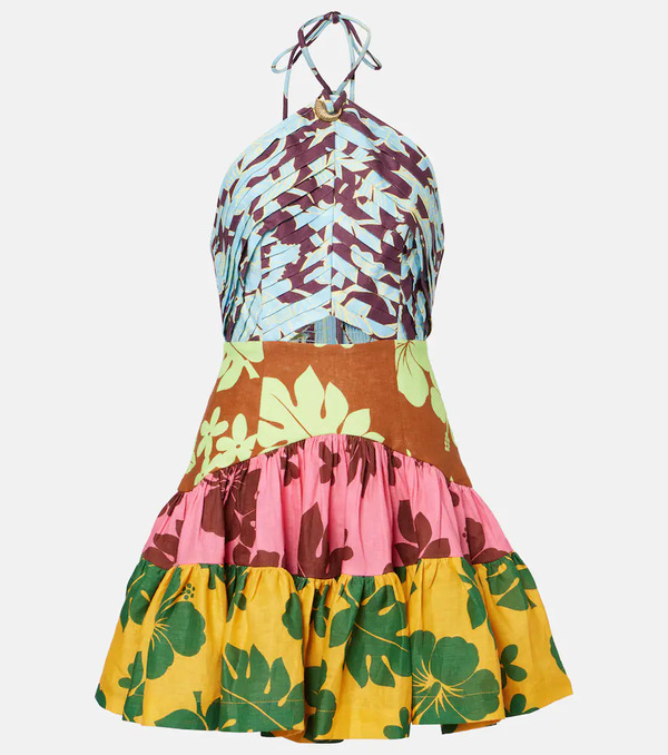  Alemais Alemais Poppy Printed Halterneck Minidress 