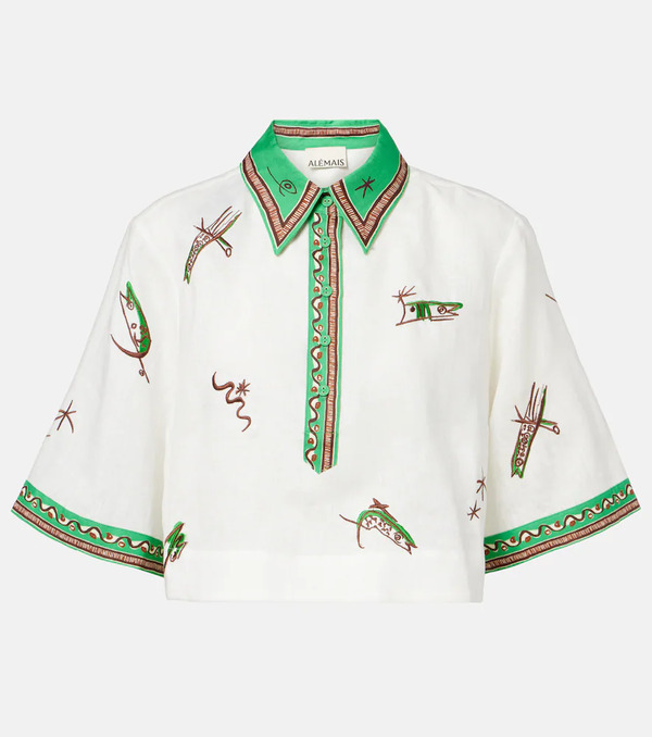  Alemais Alemais Wanda Embroidered Linen Shirt 