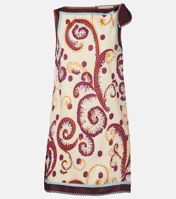  Alemais Alemais Wilson Printed Linen And Silk Minidress 