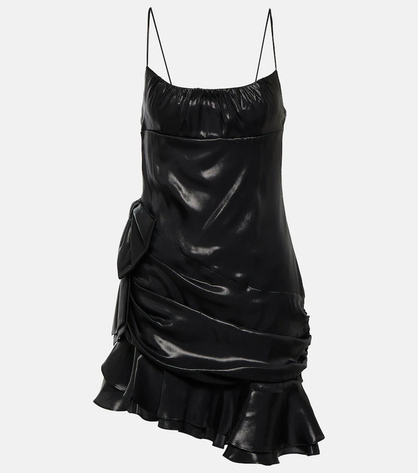  Alessandra Rich Alessandra Rich Draped Minidress 