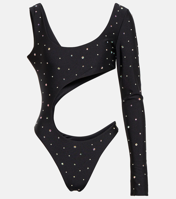  Alessandra Rich Alessandra Rich Embellished Cutout Swimsuit 