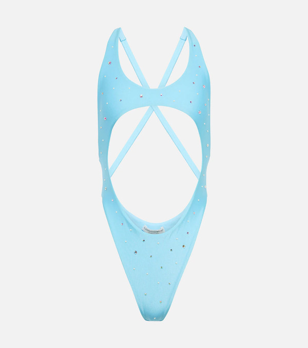  Alessandra Rich Alessandra Rich Embellished Cutout Swimsuit 