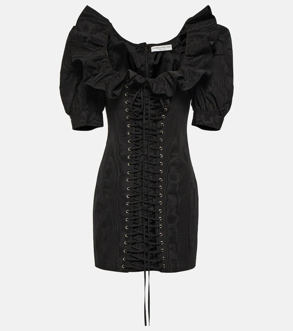  Alessandra Rich Alessandra Rich Ruffled Puff-sleeve Minidress 