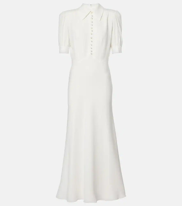  Alessandra Rich Alessandra Rich Satin Midi Dress 